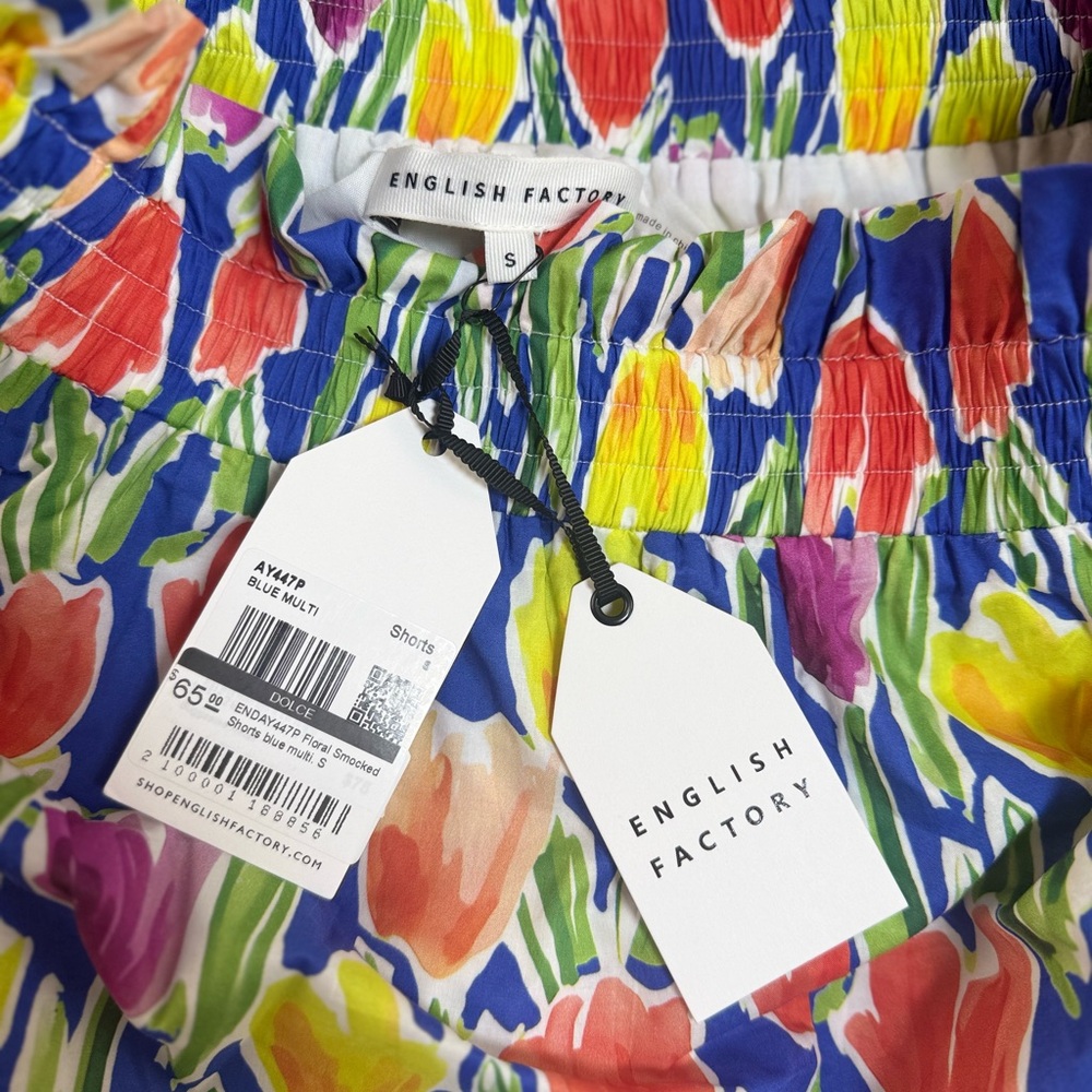 English Factory Tulip Print‎ Ruffle Shorts - Picture 6 of 8